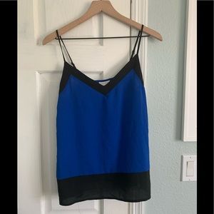 Blue and Black Business Casual Tank